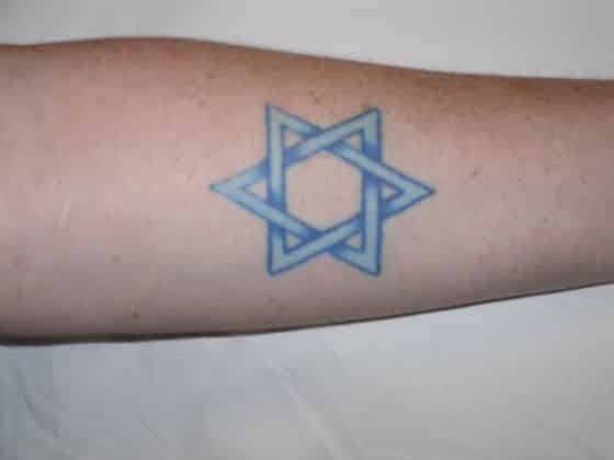 estrella de david tatuaje a color estrella de david tatuaje a color