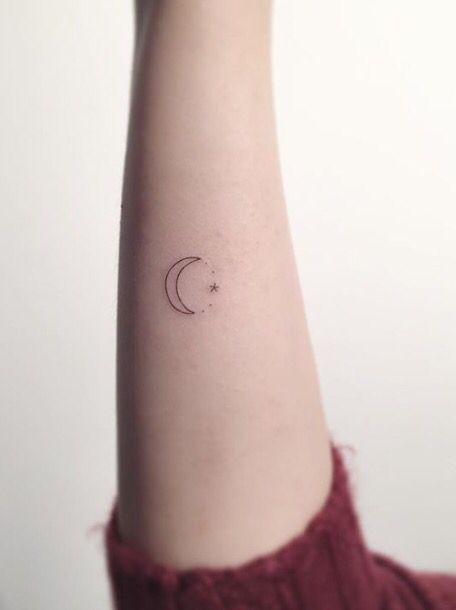 Tatouages De La Lune Et Des Etoiles (3)