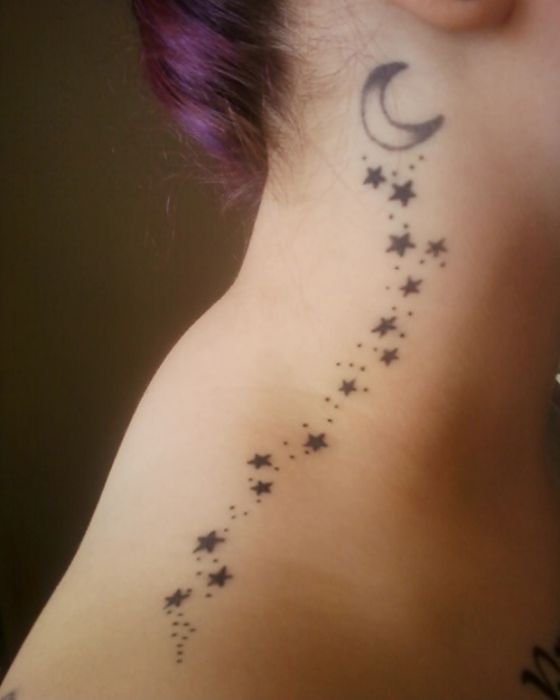 Tatouages De La Lune Et Des Etoiles (4)