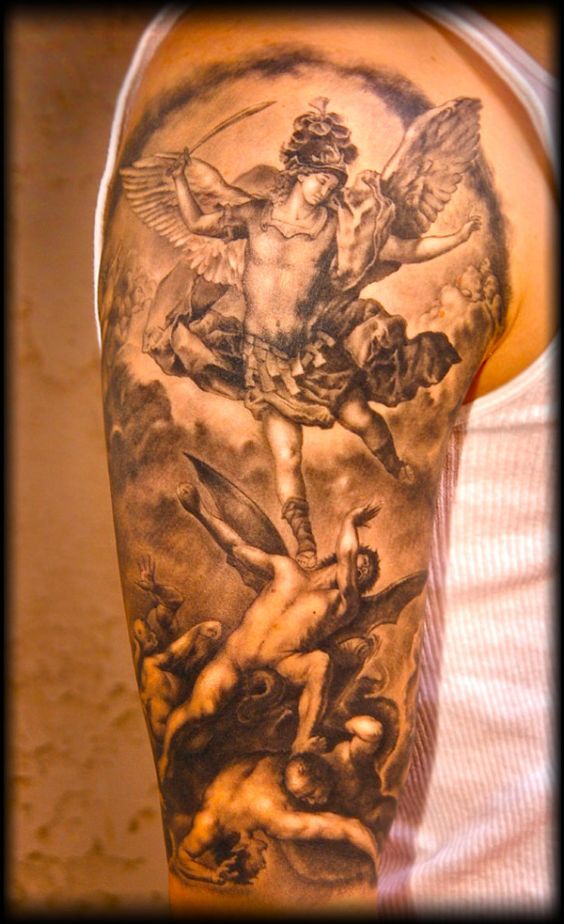 Tatouage Ange Et Demon (1)