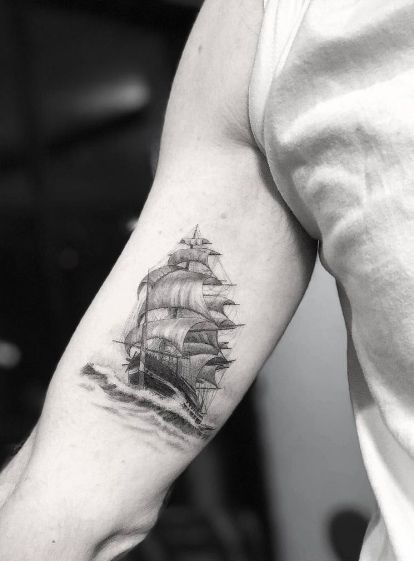 Tatouage Bateau Bras (16)