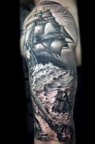 Tatouage Bateau Bras (17)