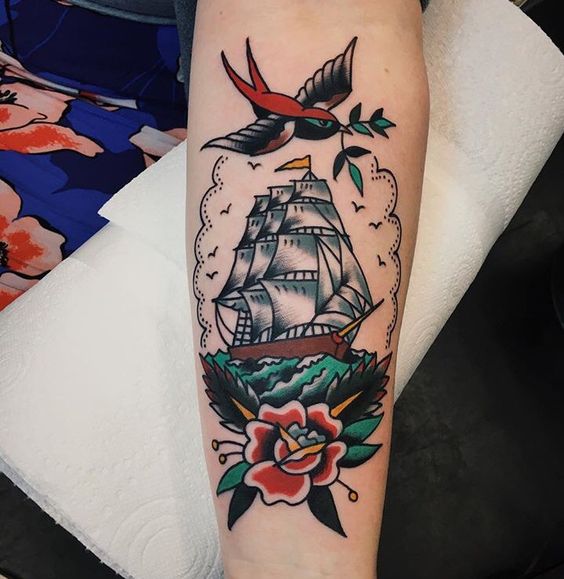 Tatouage Bateau Bras (19)