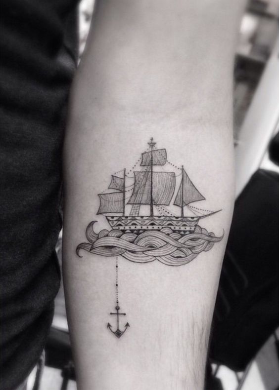 Tatouage Bateau Bras (8)