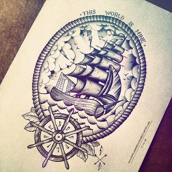 Tatouage Bateau Design (1)