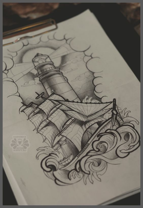 Tatouage Bateau Design (2)