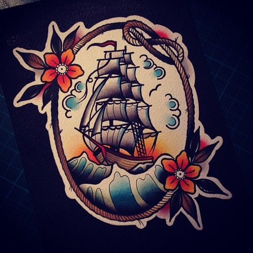 Tatouage Bateau Design (4)