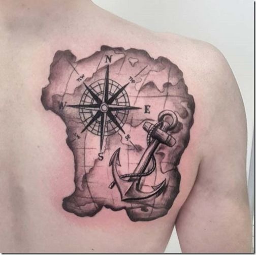 Tatouage Boussole Ancien (4)