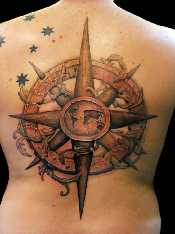 Tatouage Boussole Ancien (5)