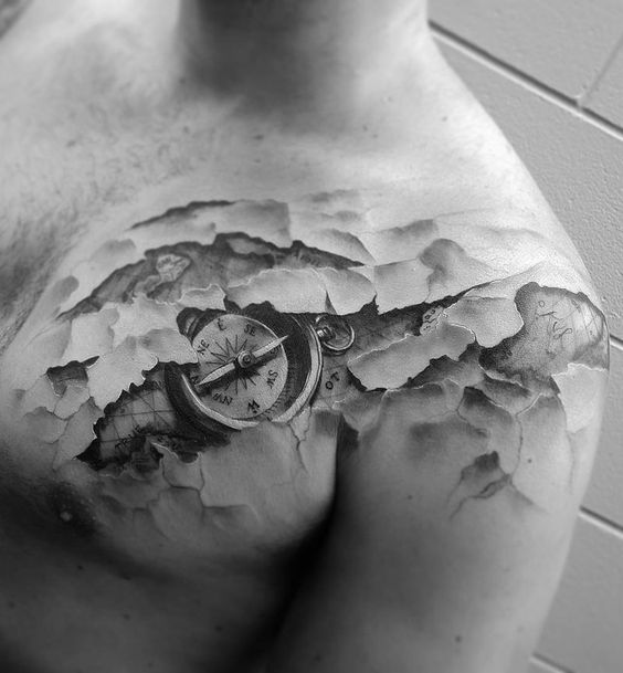 Tatouage Boussole Epaule (3)