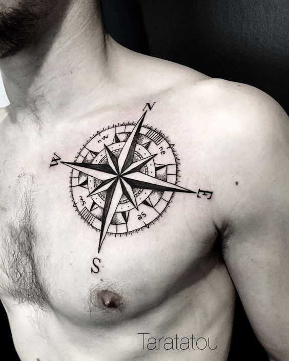 Tatouage Boussole Homme (8)