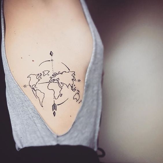 Tatouage Boussole Voyageur (2)