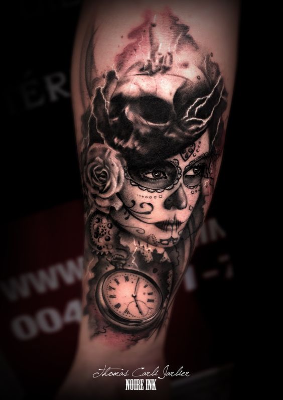Tatouage Catrina Femme (1)