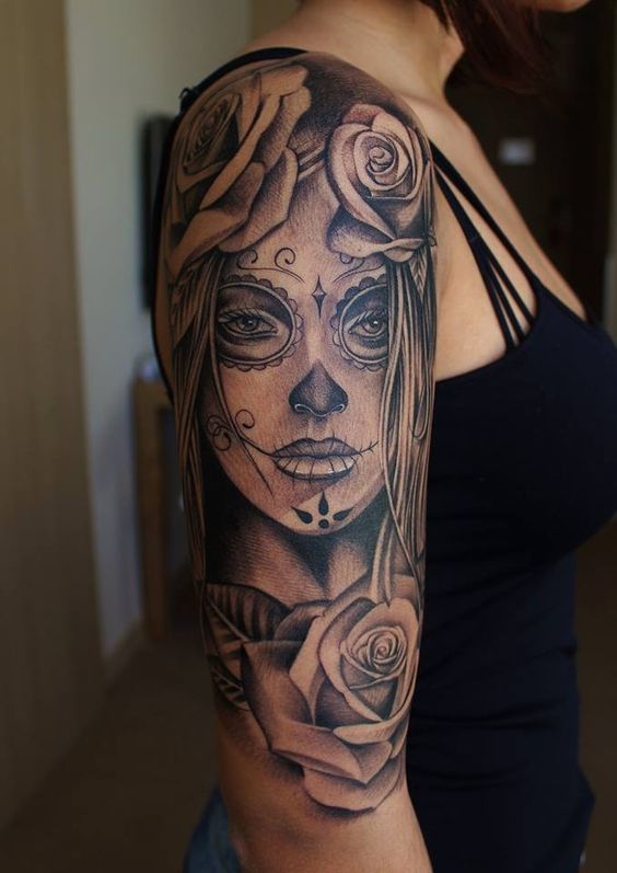 Tatouage Catrina Femme (7)