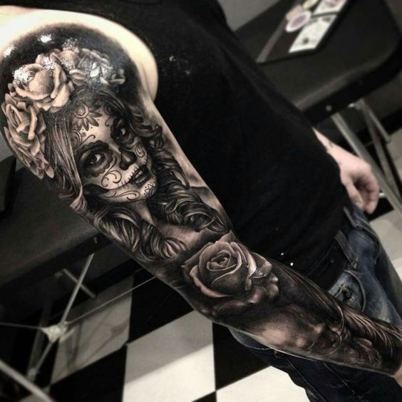 Tatouage Catrina Homme (3)