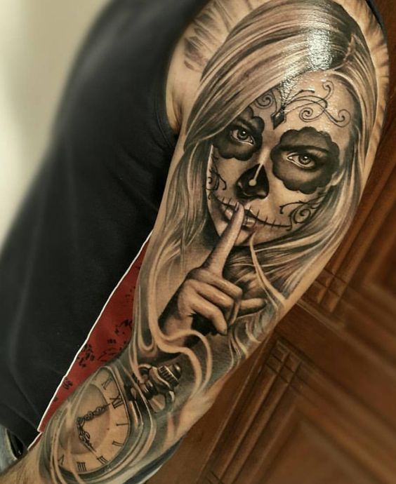 Tatouage Catrina Homme (4)