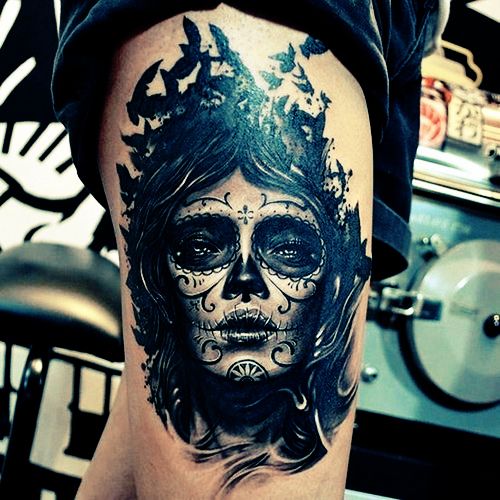 Tatouage Catrina Santa Muerte (4)