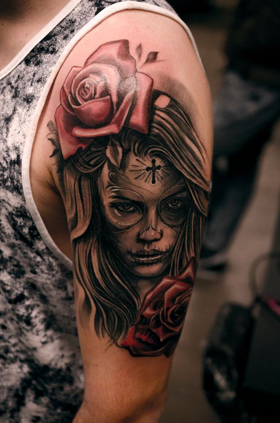 Tatouage Catrina Santa Muerte (6)