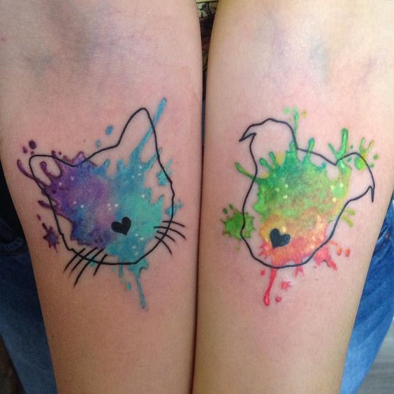 Tatouage Chien Et Chat (6)