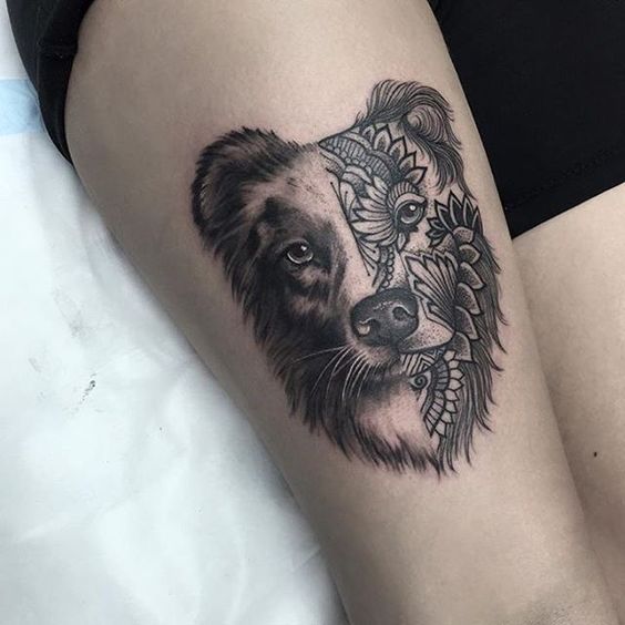 Tatouage Chien Femme (2)