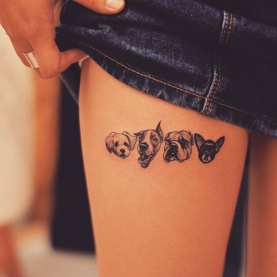 Tatouage Chien Femme (3)