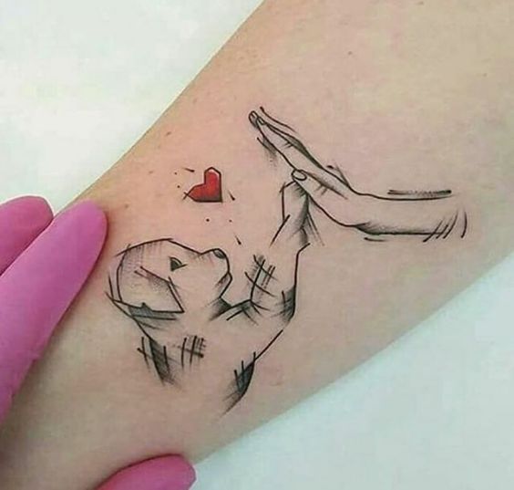 Tatouage Chien Femme (8)