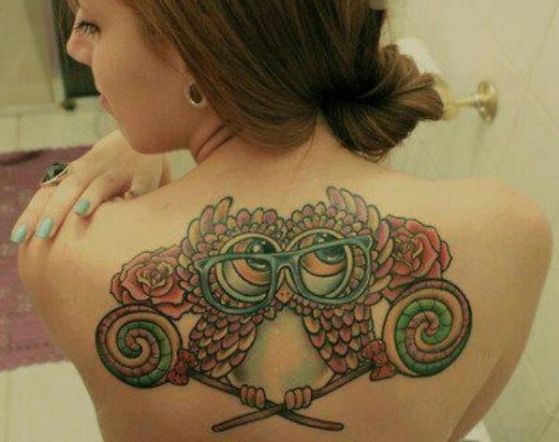 Tatouage Chouette Femme (1)