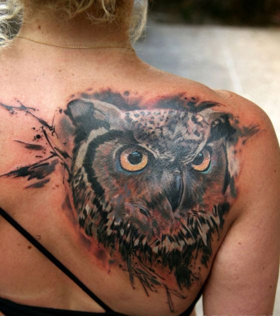 Tatouage Chouette Femme (12)