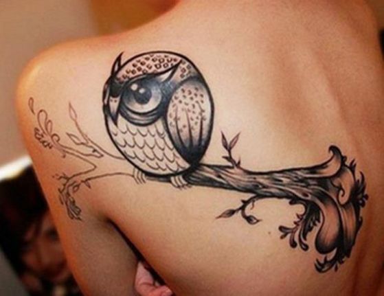 Tatouage Chouette Femme (5)