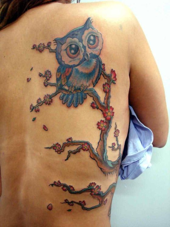 Tatouage Chouette Femme (6)