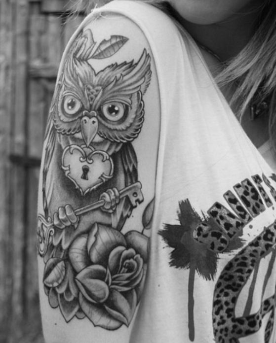 Tatouage Chouette Femme (7)