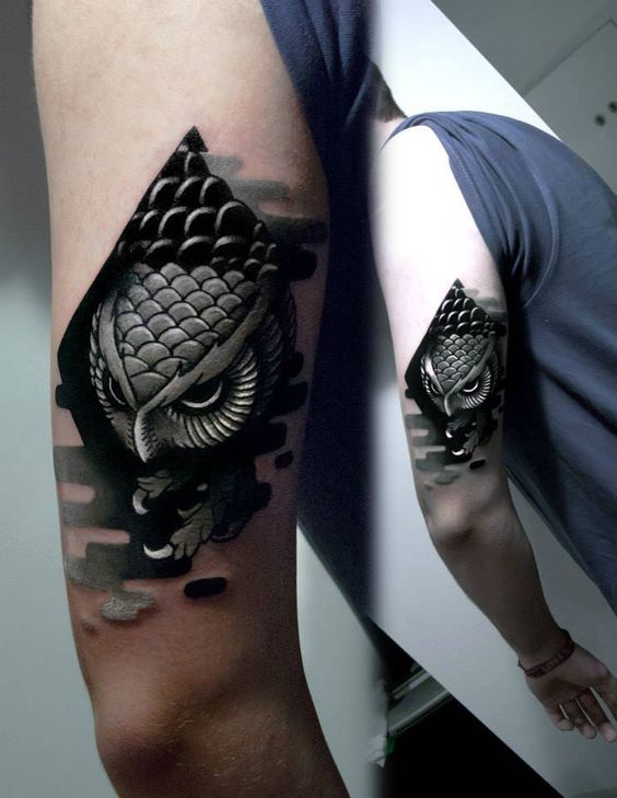 Tatouage Chouette Homme (16)