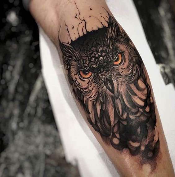 Tatouage Chouette Homme (18)
