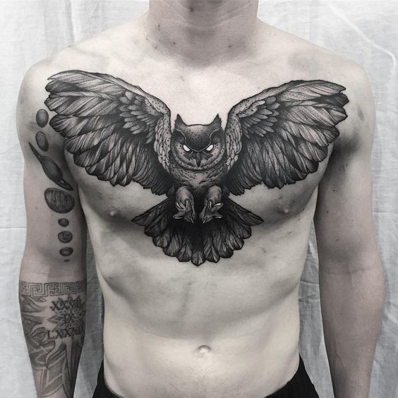 Tatouage Chouette Homme (2)