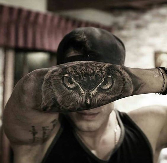 Tatouage Chouette Homme (9)