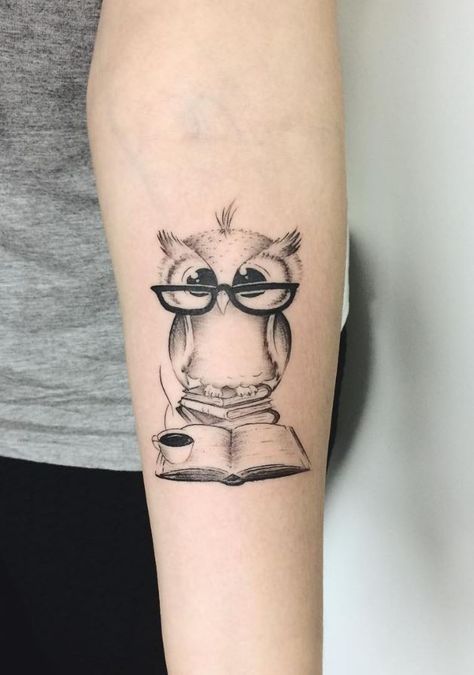 Tatouage Chouette Minimaliste (10)