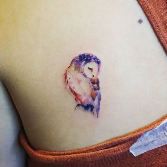Tatouage Chouette Minimaliste (11)