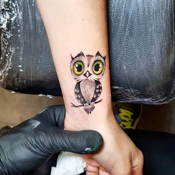 Tatouage Chouette Minimaliste (3)