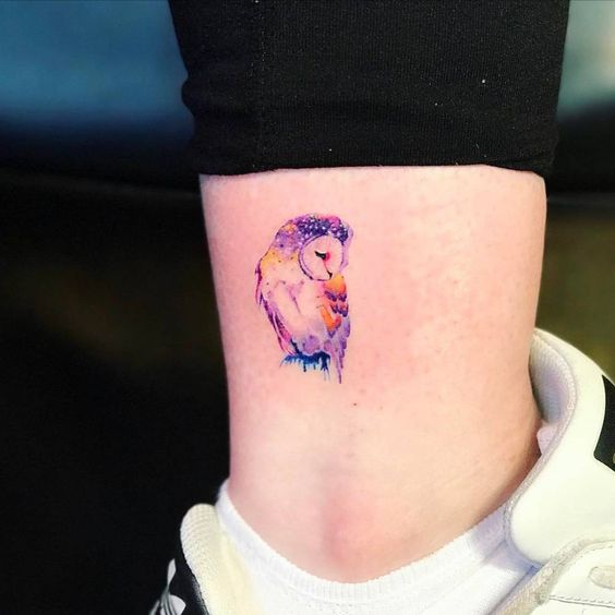 Tatouage Chouette Minimaliste (5)