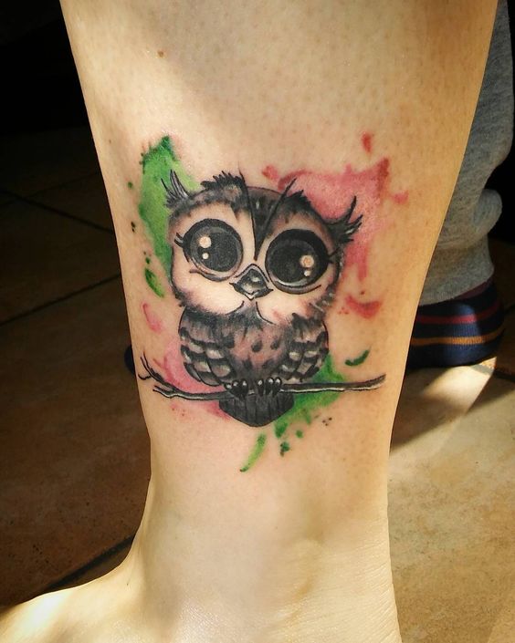 Tatouage Chouette Minimaliste (9)