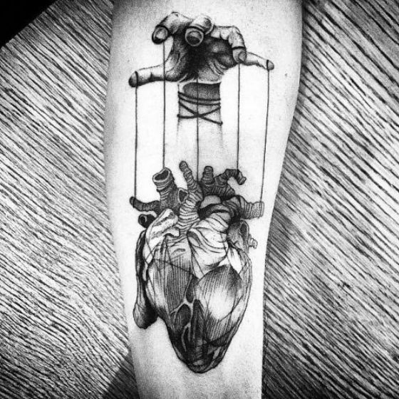 Tatouage Coeur Realiste