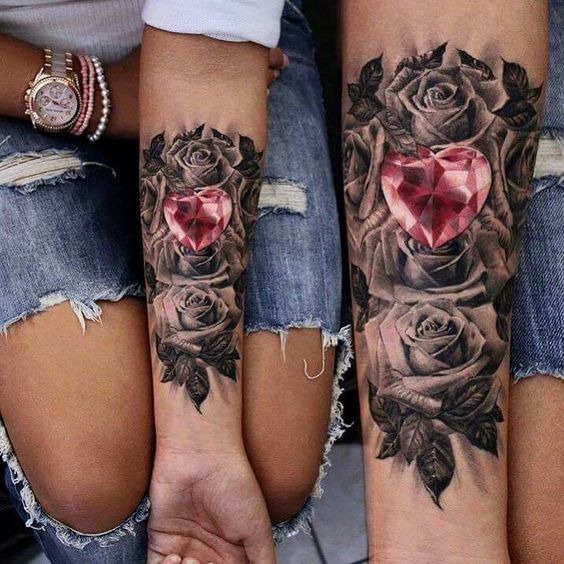 Tatouage Diamant Rose (3)