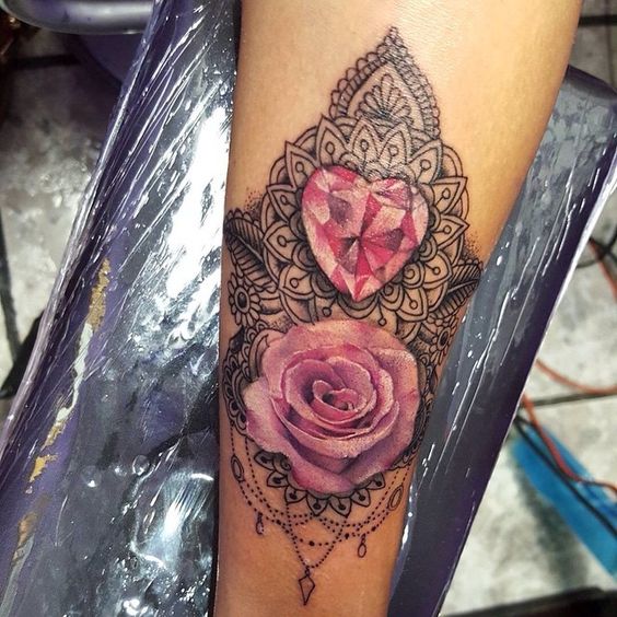 Tatouage Diamant Rose (5)