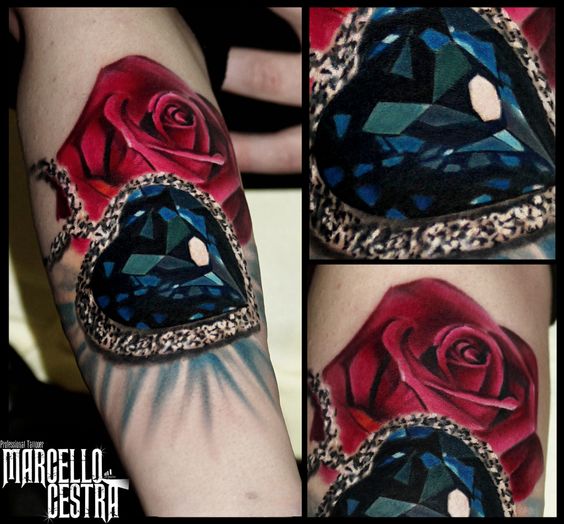 Tatouage Diamant Rose (8)