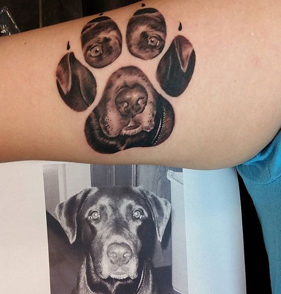 Tatouage Empreinte Chien (1)