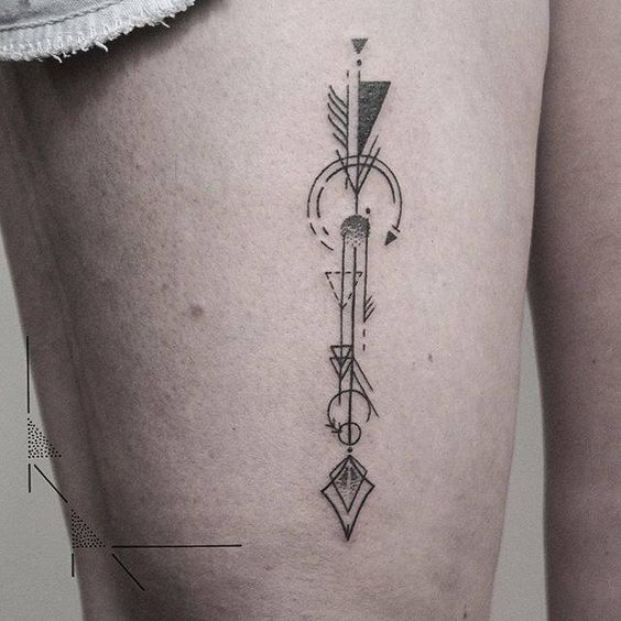 Tatouage Fleche Geometrique (10)