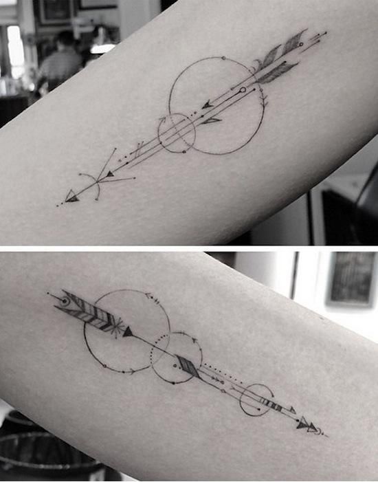 Tatouage Fleche Geometrique (3)