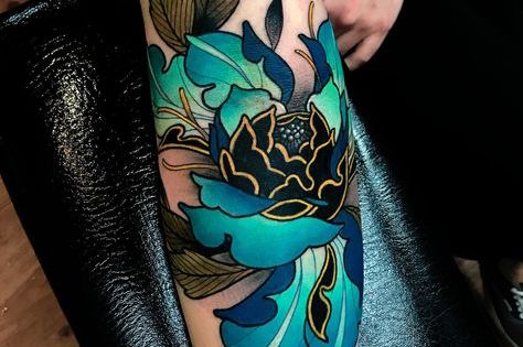 Tatouage Fleurs Couleurs (10)