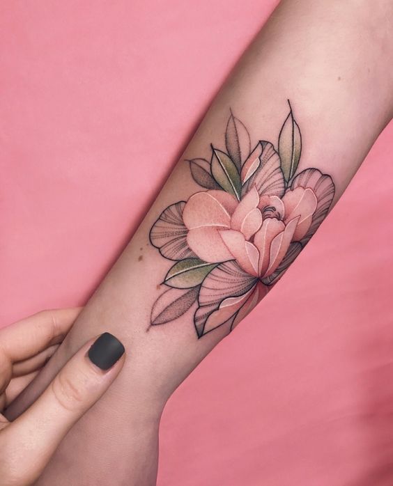 Tatouage Fleurs Couleurs (12)