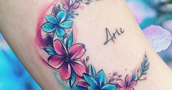 Tatouage Fleurs Couleurs (5)